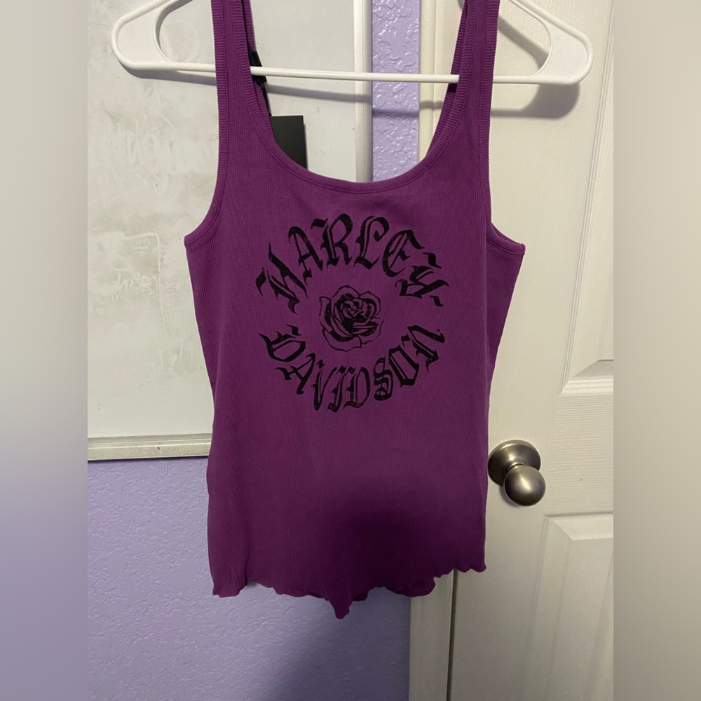 Purple Harley Davidson Tank Top